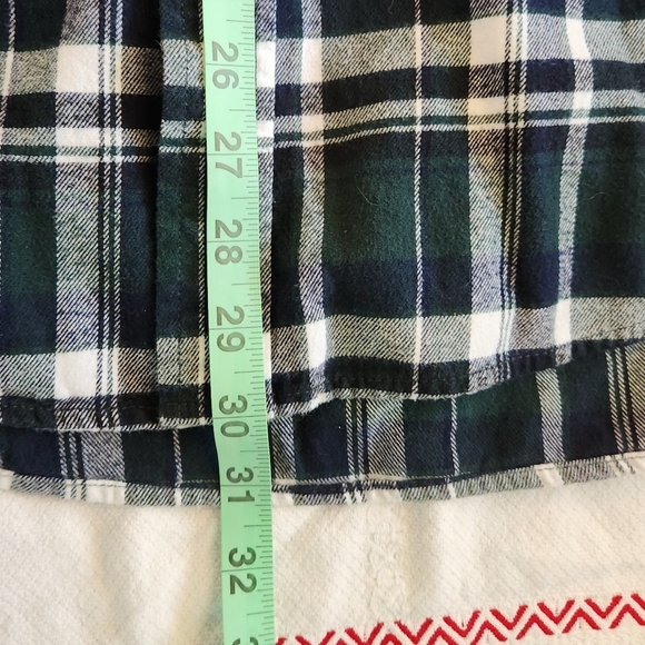 Weatherproof Shirt, Mens Size Medium Green Blue White, Flannel, Plaid, Button Up - Picture 12 of 12